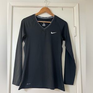Nike Black Long Sleeve Dri-FIT Top